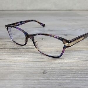 Coach Eyeglasses HC6065 5288 51-17-135 Confetti‎ PURPLE FRAMES ONLY
